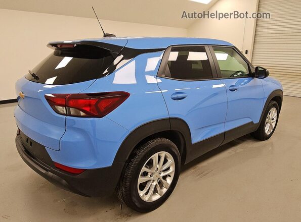 KL79MMSL4RB113054 2024 CHEVROLET TRAILBLAZER Blue Rear right