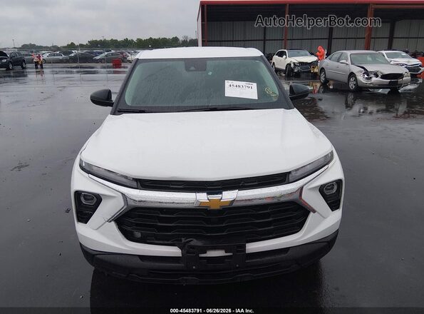 KL79MMSP4SB125147 2025 CHEVROLET TRAILBLAZER White Vista del cuadro de instrumentos
