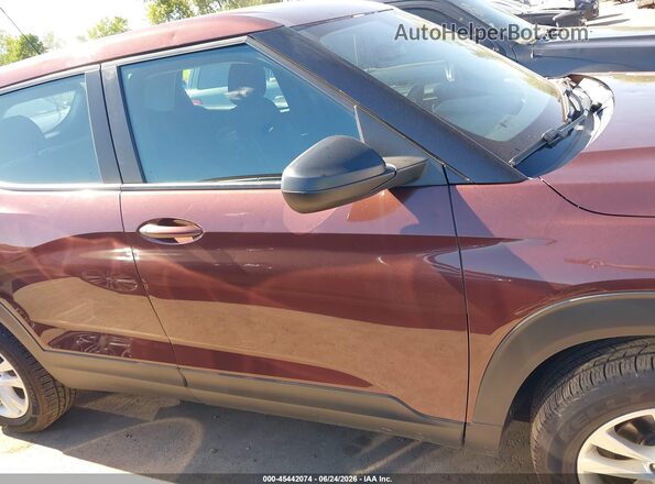 KL79MNSL2NB014281 2022 CHEVROLET TRAILBLAZER Maroon Widok wnętrza z tyłu