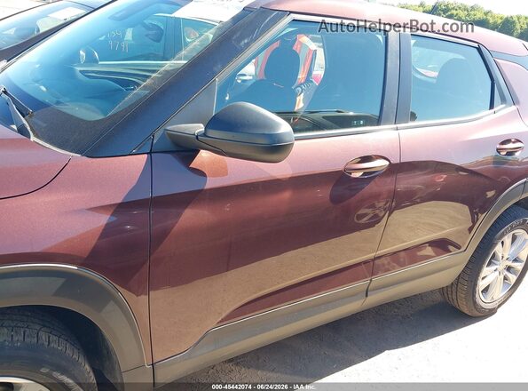 KL79MNSL2NB014281 2022 CHEVROLET TRAILBLAZER Maroon Widok wnętrza 360 stopni