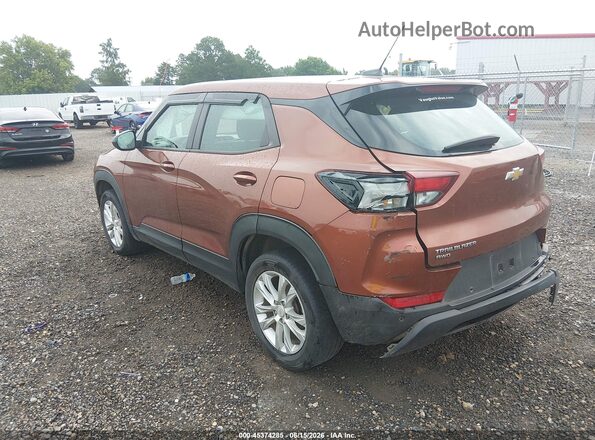 KL79MNSL3MB011484 2021 CHEVROLET TRAILBLAZER Orange Հետևի ձախ