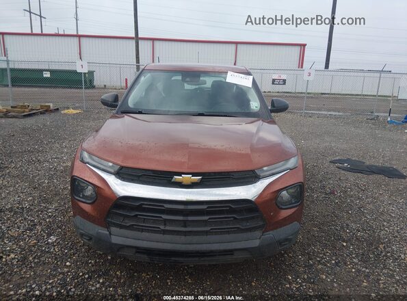 KL79MNSL3MB011484 2021 CHEVROLET TRAILBLAZER Orange Սարքավորումների վահանակի տեսք