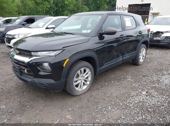 KL79MNSL9MB120001 2021 CHEVROLET TRAILBLAZER Black Передня ліва чверть