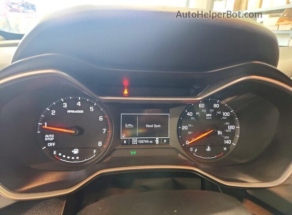 KL79MNSLXMB016391 2021 CHEVROLET TRAILBLAZER White Instrument cluster view
