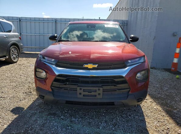 KL79MNSLXNB038506 2022 CHEVROLET TRAILBLAZER Red Вид спереду