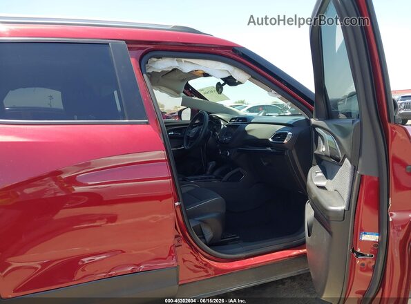KL79MPS21NB015439 2022 CHEVROLET TRAILBLAZER Red Вид салону спереду