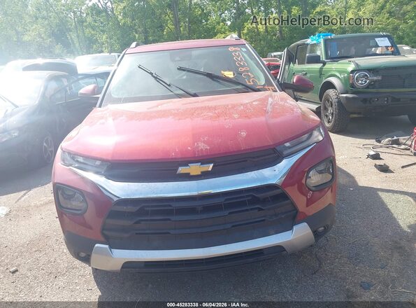 KL79MPS22MB074904 2021 CHEVROLET TRAILBLAZER Red Widok zestawu wskaźników
