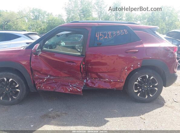 KL79MPS22MB074904 2021 CHEVROLET TRAILBLAZER Red Widok z przodu