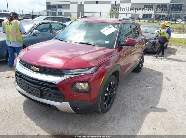 KL79MPS23PB207044 2023 CHEVROLET TRAILBLAZER Maroon Vista tres cuartos delantera izquierda