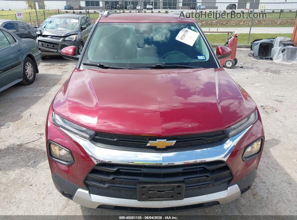 KL79MPS23PB207044 2023 CHEVROLET TRAILBLAZER Maroon Vista del cuadro de instrumentos