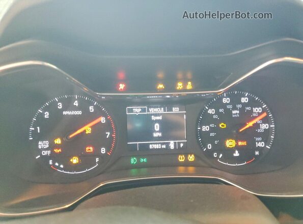 KL79MPS25MB115221 2021 CHEVROLET TRAILBLAZER Gray Вид щитка приладів