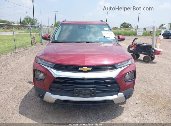 KL79MPS25PB215257 2023 CHEVROLET TRAILBLAZER Red Vista del cuadro de instrumentos