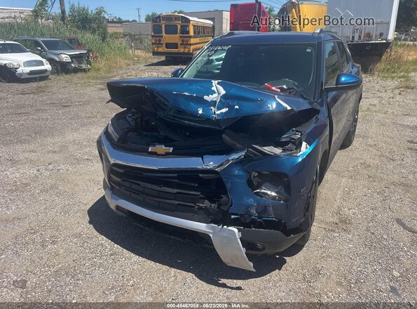 KL79MPS28MB130599 2021 CHEVROLET TRAILBLAZER Blue Front view
