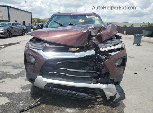 KL79MPS28PB030510 2023 CHEVROLET TRAILBLAZER Burgundy Front view