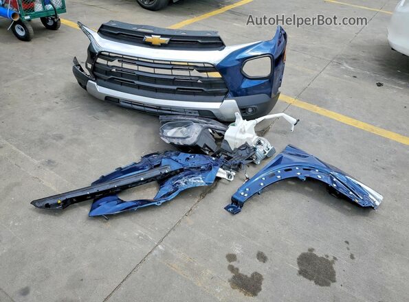 KL79MPS2XMB051287 2021 CHEVROLET TRAILBLAZER Blue VIN კოდის სტიკერის ხედი