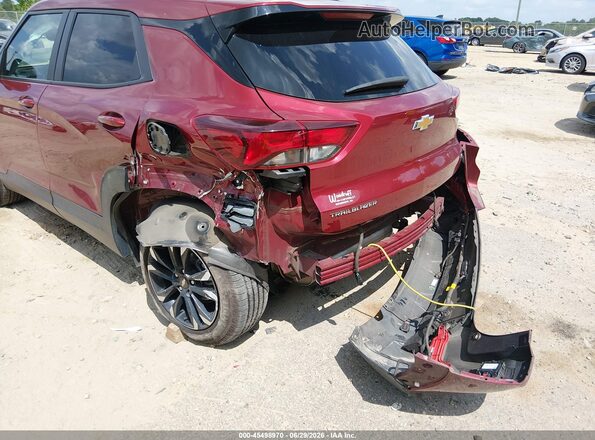 KL79MPS2XNB146062 2022 CHEVROLET TRAILBLAZER Бордовый Вид спереди