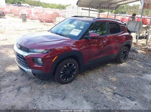 KL79MPSL0PB001897 2023 CHEVROLET TRAILBLAZER Red Առջևի ձախ երեք քառորդ տեսարան