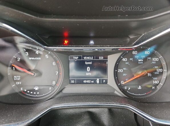 KL79MPSL0PB111221 2023 CHEVROLET TRAILBLAZER Maroon Vista del cuadro de instrumentos