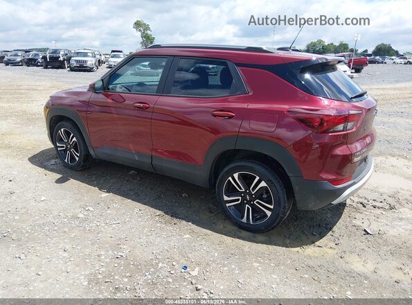 KL79MPSL1SB191668 2025 CHEVROLET TRAILBLAZER Maroon Հետևի ձախ
