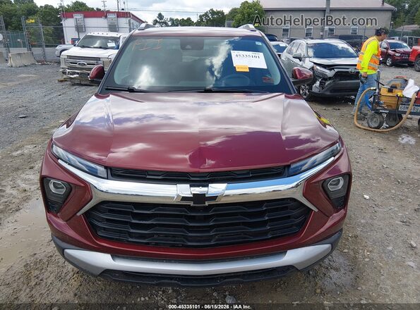 KL79MPSL1SB191668 2025 CHEVROLET TRAILBLAZER Maroon Սարքավորումների վահանակի տեսք