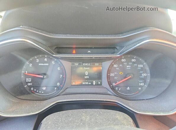 KL79MPSL2NB085069 2022 CHEVROLET TRAILBLAZER Бордовый Вид щитка приборов