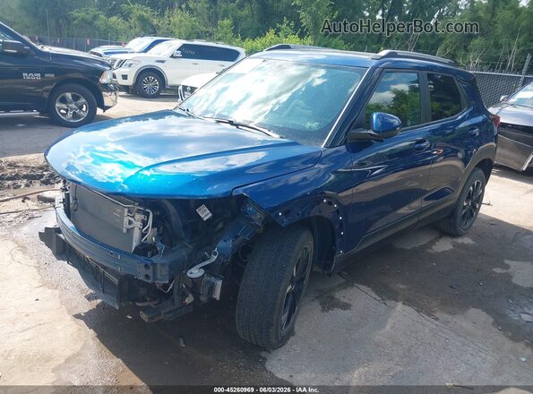 KL79MPSL3MB053116 2021 CHEVROLET TRAILBLAZER Blue Передня ліва чверть