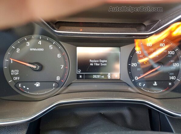 KL79MPSL4MB003647 2021 CHEVROLET TRAILBLAZER Gray Instrument cluster view