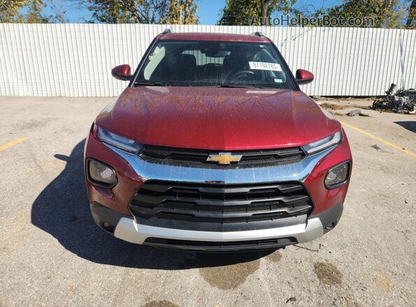 KL79MPSL6NB008799 2022 CHEVROLET TRAILBLAZER Red Դիմացի տեսք
