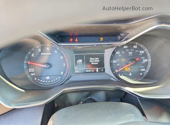 KL79MPSL6NB011265 2022 CHEVROLET TRAILBLAZER Gray Instrument cluster view