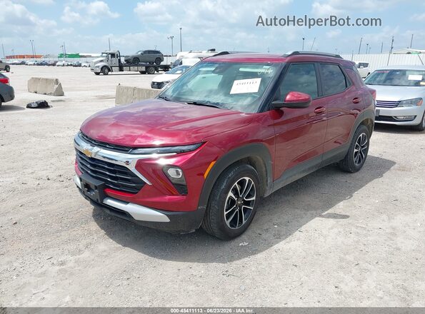 KL79MPSL7RB042532 2024 CHEVROLET TRAILBLAZER Бордовый Передняя левая четверть