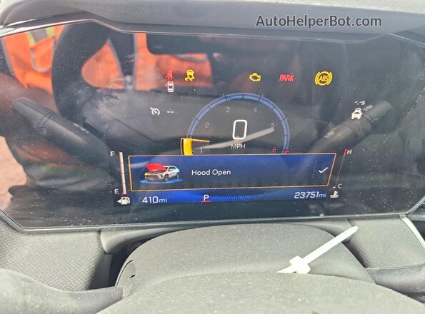 KL79MPSL9RB133849 2024 CHEVROLET TRAILBLAZER White Widok zestawu wskaźników