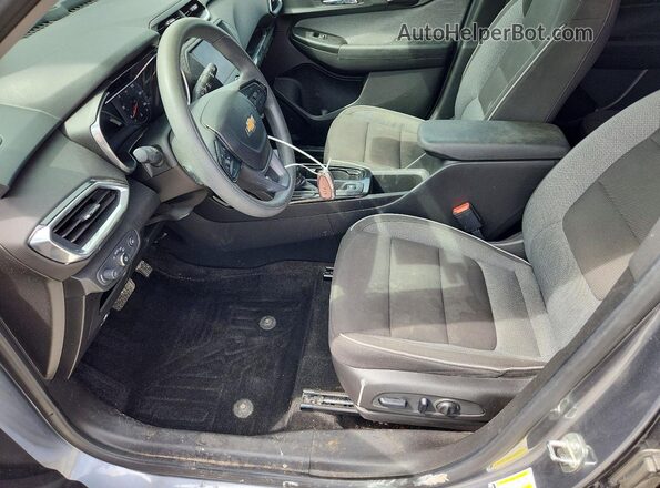 KL79MPSLXNB043684 2022 CHEVROLET TRAILBLAZER Gray Widok wnętrza z przodu