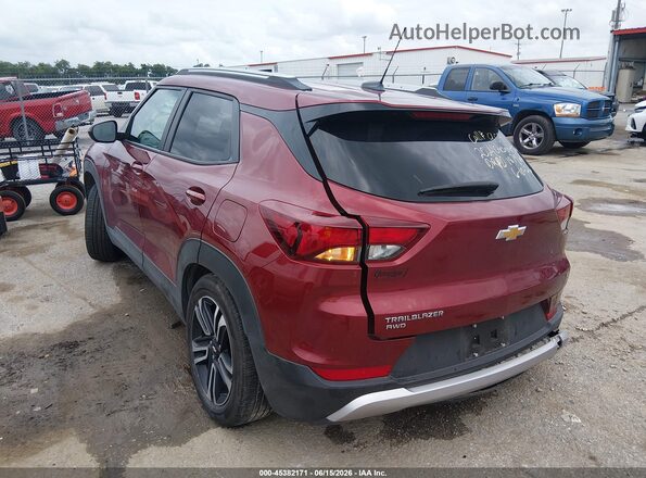 KL79MRSL3RB187966 2024 CHEVROLET TRAILBLAZER Burgundy Tył lewy