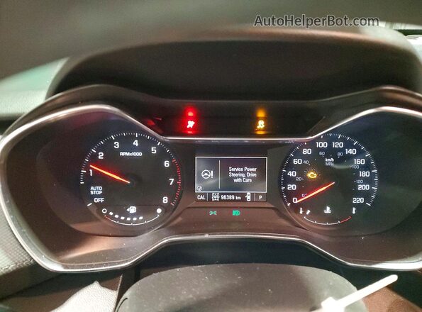 KL79MRSL4MB098383 2021 CHEVROLET TRAILBLAZER Blue Instrument cluster view