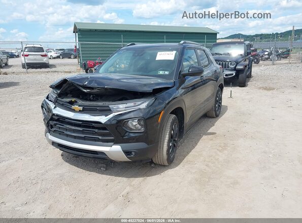 KL79MRSL5MB132847 2021 CHEVROLET TRAILBLAZER Black Առջևի ձախ երեք քառորդ տեսարան