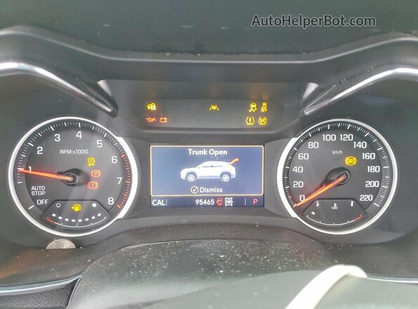 KL79MRSL5NB046956 2022 CHEVROLET TRAILBLAZER Gray Instrument cluster view