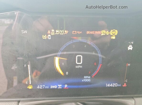 KL79MRSL5SB153131 2025 CHEVROLET TRAILBLAZER Burgundy Instrument cluster view