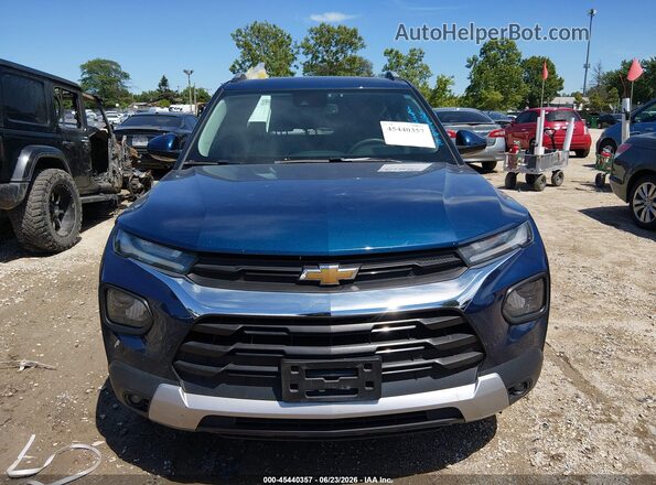 KL79MRSL6MB097560 2021 CHEVROLET TRAILBLAZER Blue ხელსაწყოთა პანელის ხედი
