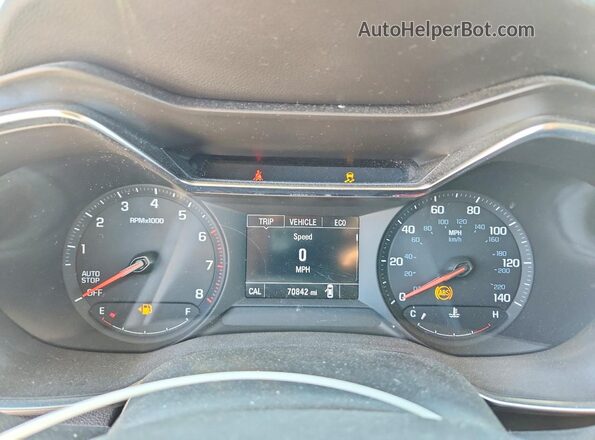 KL79MRSL7MB031275 2021 CHEVROLET TRAILBLAZER Blue Вид щитка приладів