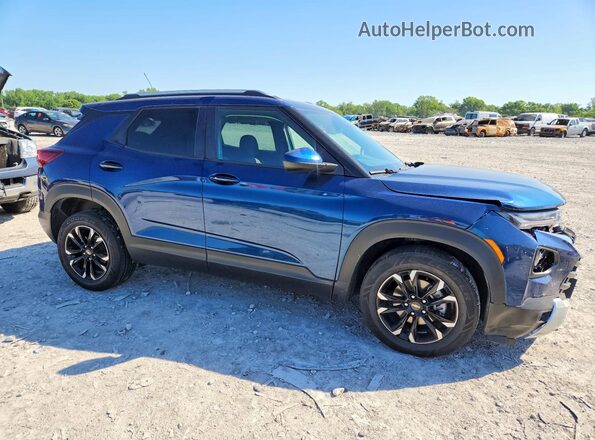 KL79MRSL7MB031275 2021 CHEVROLET TRAILBLAZER Blue Передня права чверть