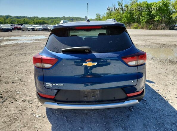 KL79MRSL7MB031275 2021 CHEVROLET TRAILBLAZER Blue Вид ззаду