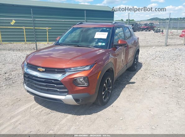 KL79MRSL7MB141176 2021 CHEVROLET TRAILBLAZER Orange Front left