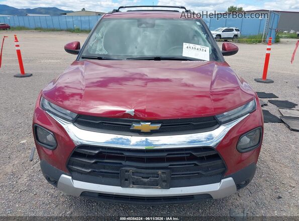 KL79MRSL8MB032712 2021 CHEVROLET TRAILBLAZER Red Rear interior view