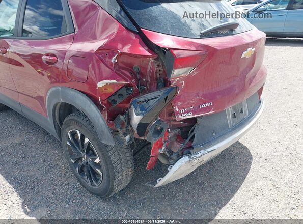 KL79MRSL8MB032712 2021 CHEVROLET TRAILBLAZER Red Front view