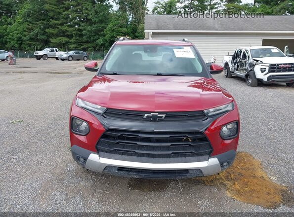 KL79MRSLXMB122556 2021 CHEVROLET TRAILBLAZER Red უკანა სალონის ხედი