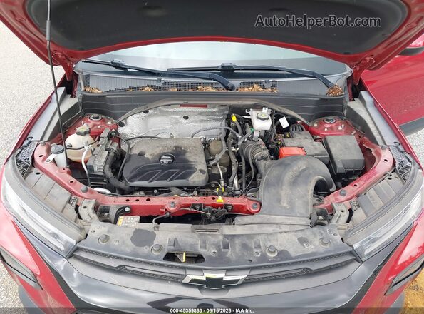 KL79MRSLXMB122556 2021 CHEVROLET TRAILBLAZER Red უკანა ხედი