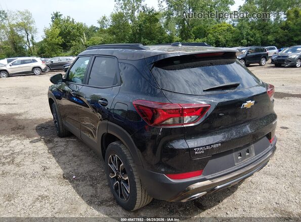 KL79MSSL1NB056116 2022 CHEVROLET TRAILBLAZER Black Հետևի ձախ