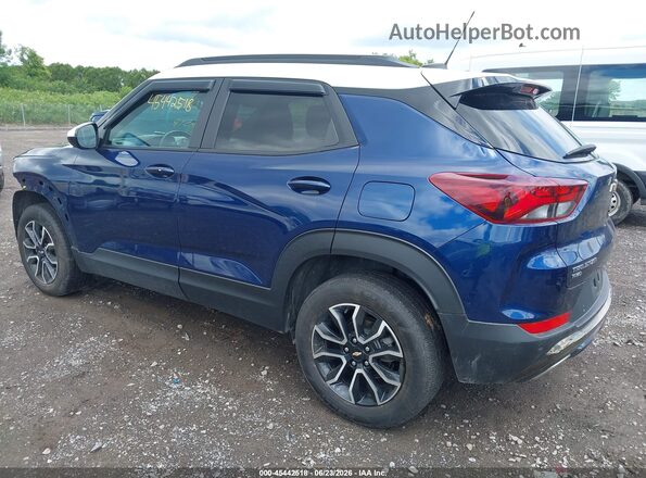 KL79MSSL1NB136290 2022 CHEVROLET TRAILBLAZER Blue Trasero izquierdo