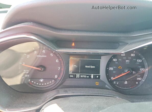 KL79MSSL1PB174380 2023 CHEVROLET TRAILBLAZER White Instrument cluster view