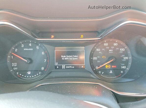 KL79MSSL2PB182164 2023 CHEVROLET TRAILBLAZER Black Instrument cluster view